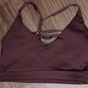 Nike Dri Fit burgundy sexy sport bra